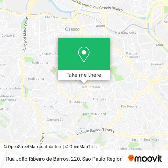 Rua João Ribeiro de Barros, 220 map