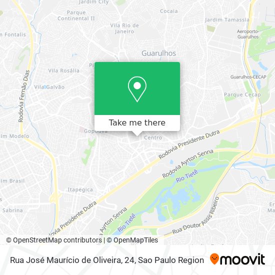 Rua José Maurício de Oliveira, 24 map
