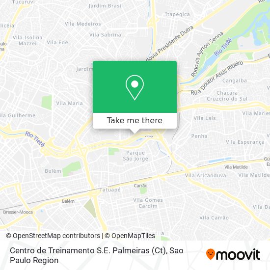 Centro de Treinamento S.E. Palmeiras (Ct) map