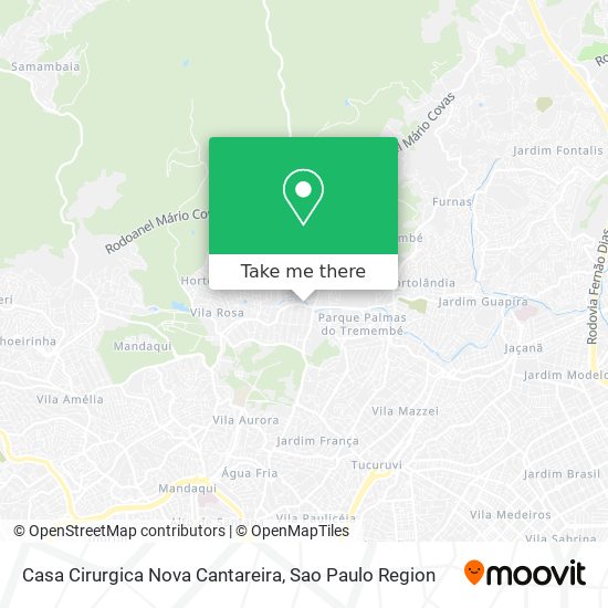 Casa Cirurgica Nova Cantareira map