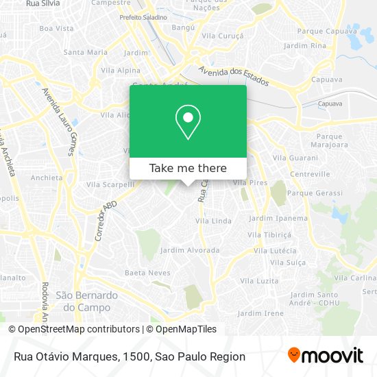 Rua Otávio Marques, 1500 map