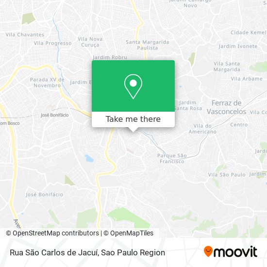 Rua São Carlos de Jacuí map