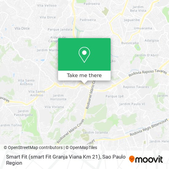 Smart Fit (smart Fit Granja Viana Km 21) map