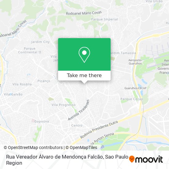Rua Vereador Álvaro de Mendonça Falcão map
