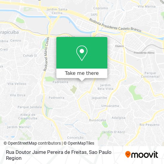 Rua Doutor Jaime Pereira de Freitas map