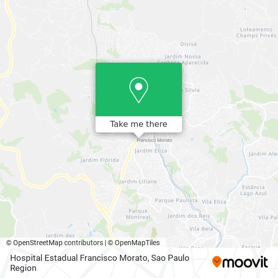 Hospital Estadual Francisco Morato map