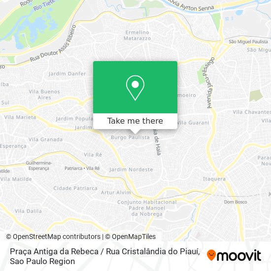 Praça Antiga da Rebeca / Rua Cristalândia do Piauí map