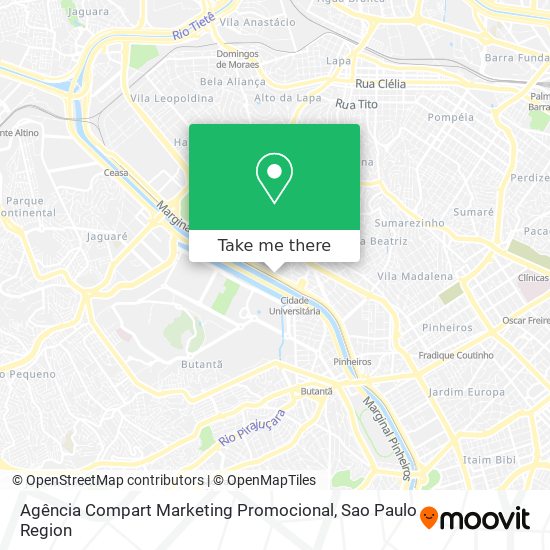 Mapa Agência Compart Marketing Promocional
