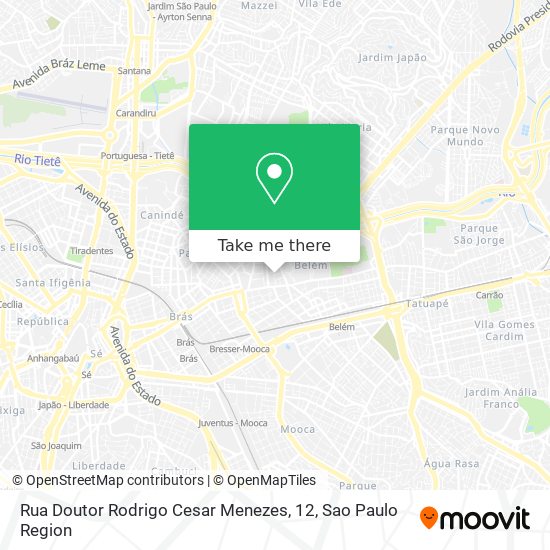 Rua Doutor Rodrigo Cesar Menezes, 12 map