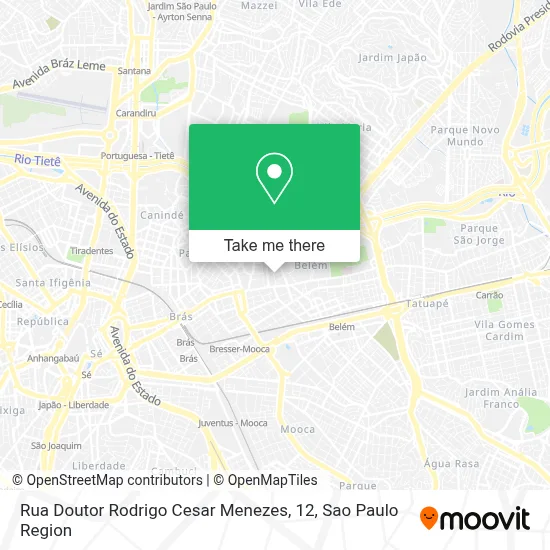 Rua Doutor Rodrigo Cesar Menezes, 12 map