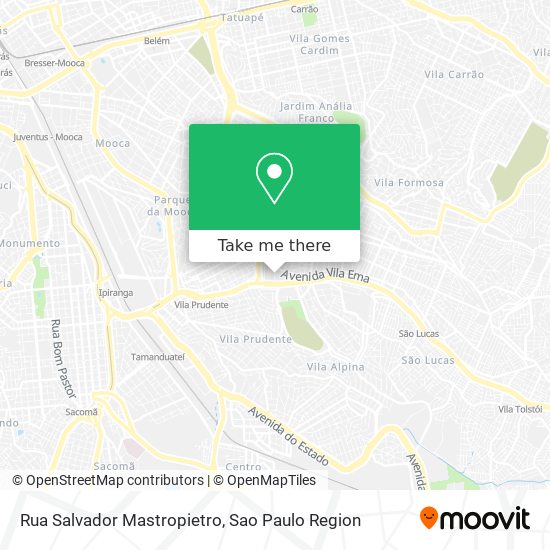 Mapa Rua Salvador Mastropietro