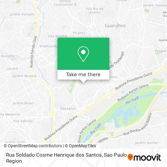 Rua Soldado Cosme Henrique dos Santos map