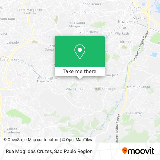 Rua Mogi das Cruzes map