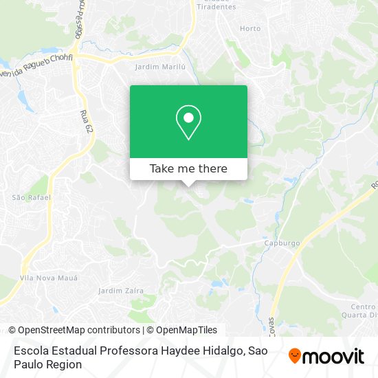 Mapa Escola Estadual Professora Haydee Hidalgo