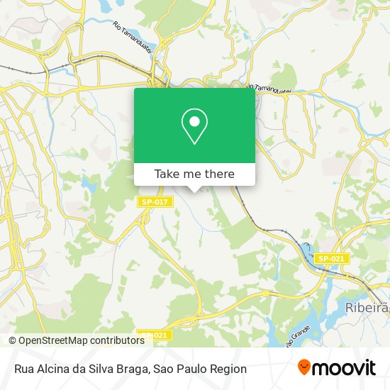 Mapa Rua Alcina da Silva Braga