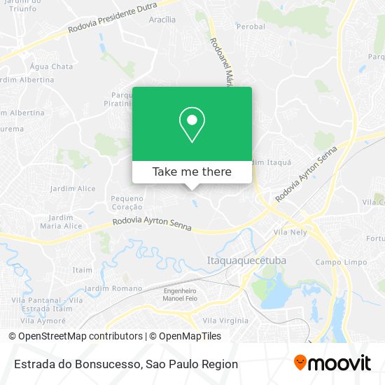 Estrada do Bonsucesso map