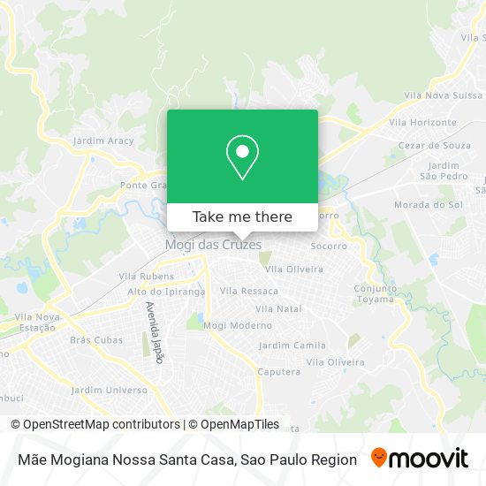Mãe Mogiana Nossa Santa Casa map