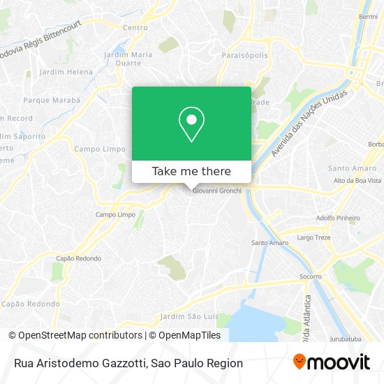 Rua Aristodemo Gazzotti map