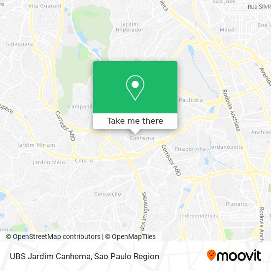 Mapa UBS Jardim Canhema
