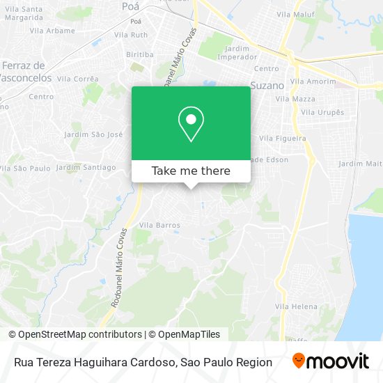 Rua Tereza Haguihara Cardoso map