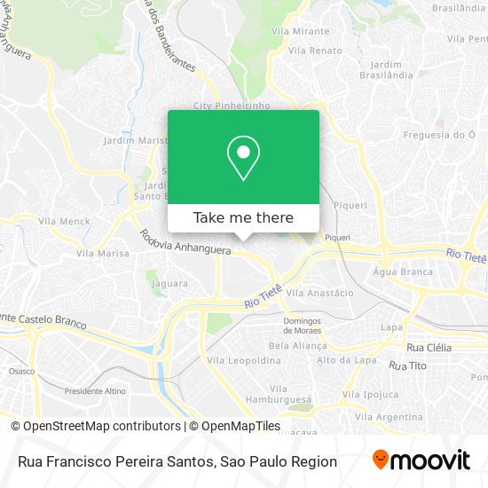 Mapa Rua Francisco Pereira Santos