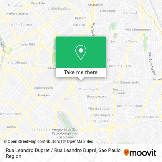 Mapa Rua Leandro Dupret / Rua Leandro Dupré