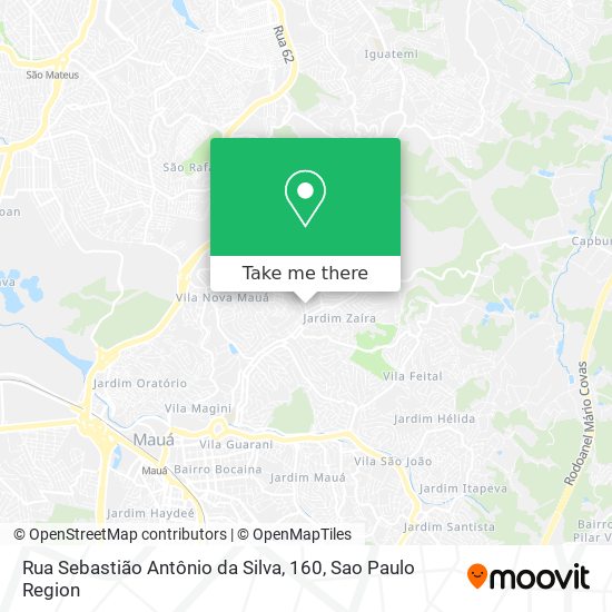 Rua Sebastião Antônio da Silva, 160 map