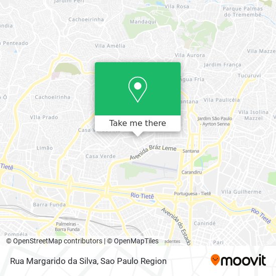 Mapa Rua Margarido da Silva