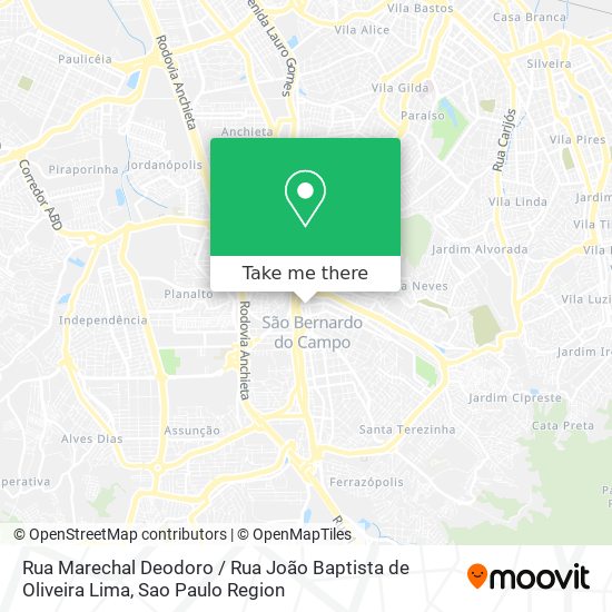 Rua Marechal Deodoro / Rua João Baptista de Oliveira Lima map