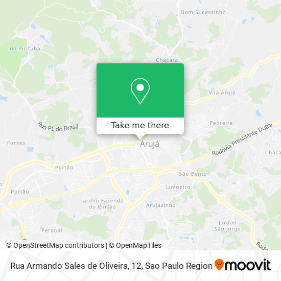 Rua Armando Sales de Oliveira, 12 map
