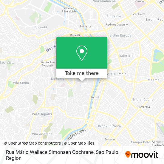 Rua Mário Wallace Simonsen Cochrane map
