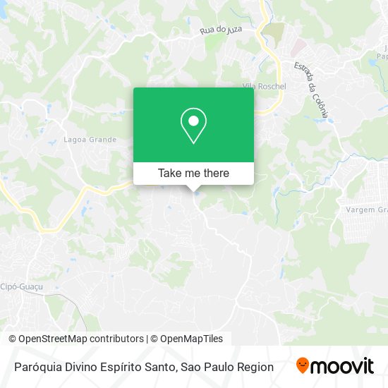 Mapa Paróquia Divino Espírito Santo