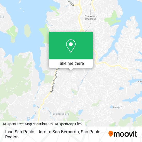 Iasd Sao Paulo - Jardim Sao Bernardo map