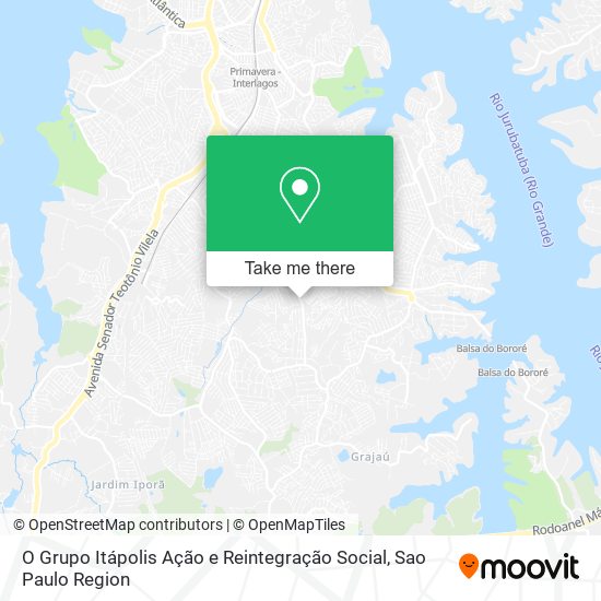 Mapa O Grupo Itápolis Ação e Reintegração Social