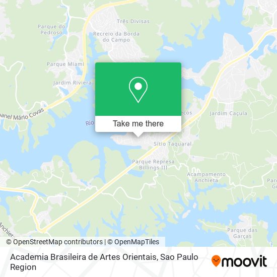 Academia Brasileira de Artes Orientais map