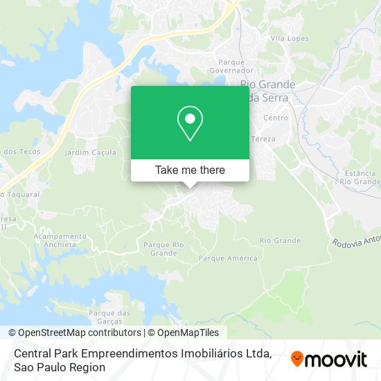 Mapa Central Park Empreendimentos Imobiliários Ltda