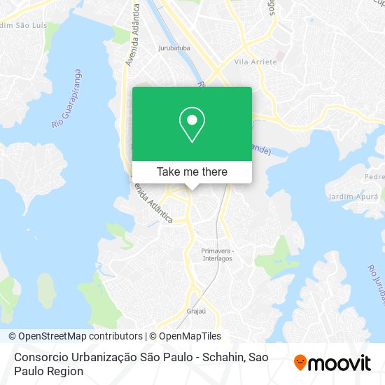 Consorcio Urbanização São Paulo - Schahin map