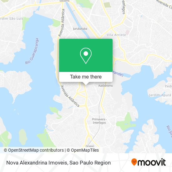 Nova Alexandrina Imoveis map