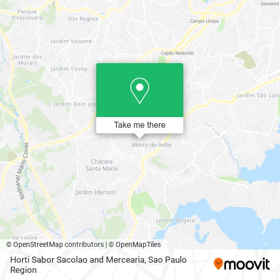 Horti Sabor Sacolao and Mercearia map