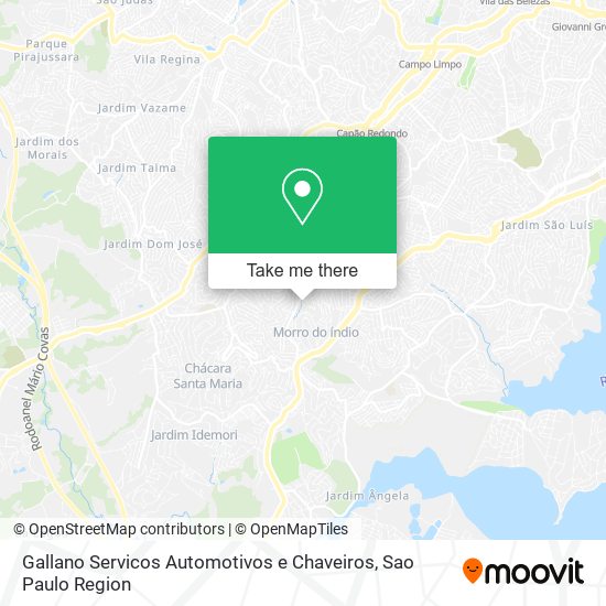 Gallano Servicos Automotivos e Chaveiros map