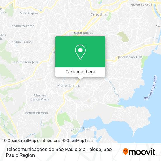 Telecomunicações de São Paulo S a Telesp map