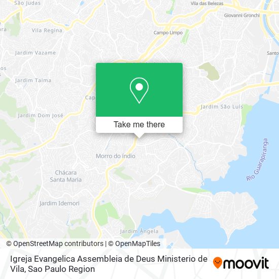 Mapa Igreja Evangelica Assembleia de Deus Ministerio de Vila