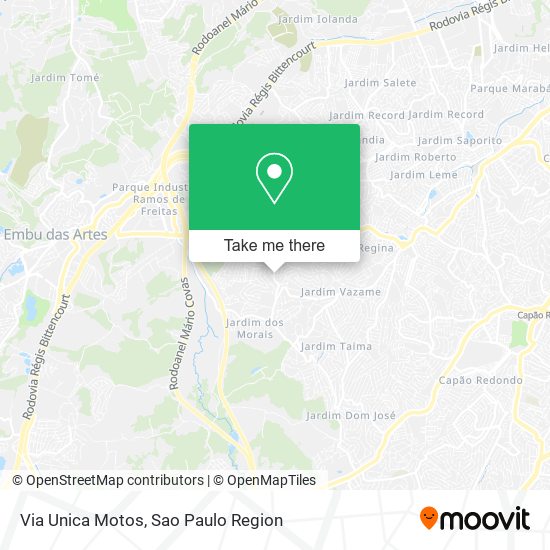 Via Unica Motos map