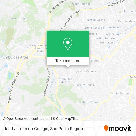 Iasd Jardim do Colegio map
