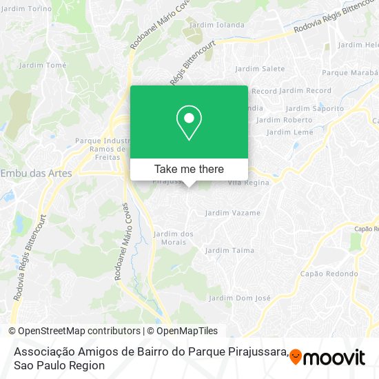 Associação Amigos de Bairro do Parque Pirajussara map