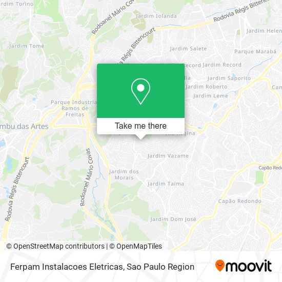 Mapa Ferpam Instalacoes Eletricas