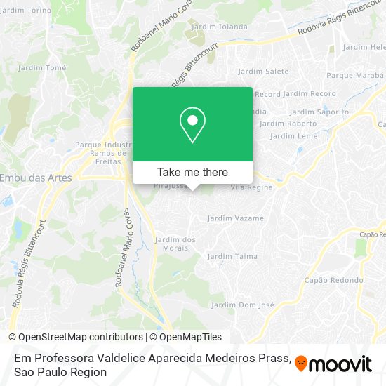 Em Professora Valdelice Aparecida Medeiros Prass map