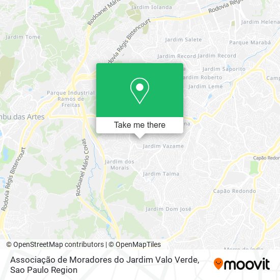 Associação de Moradores do Jardim Valo Verde map