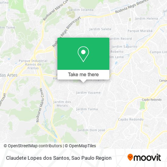 Claudete Lopes dos Santos map