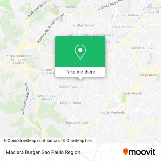 Maclara Burger map